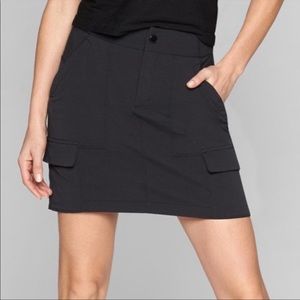 NEW Athleta Trekkie Skort Black Cargo Skirt